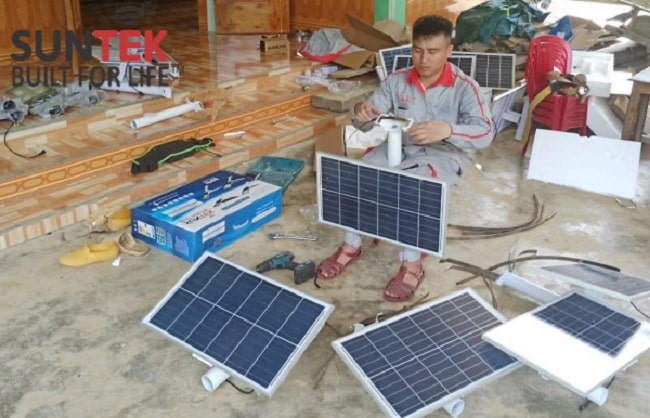 lắp đặt điện năng lượng mặt trời gia đình